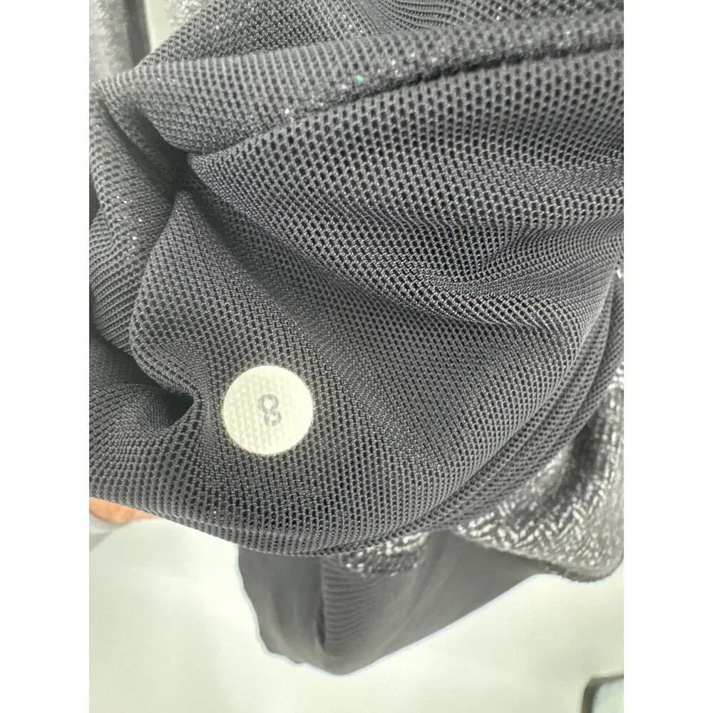 Lululemon Daily Practice Jacket Heathered Herringbone Gray and Black Size 8